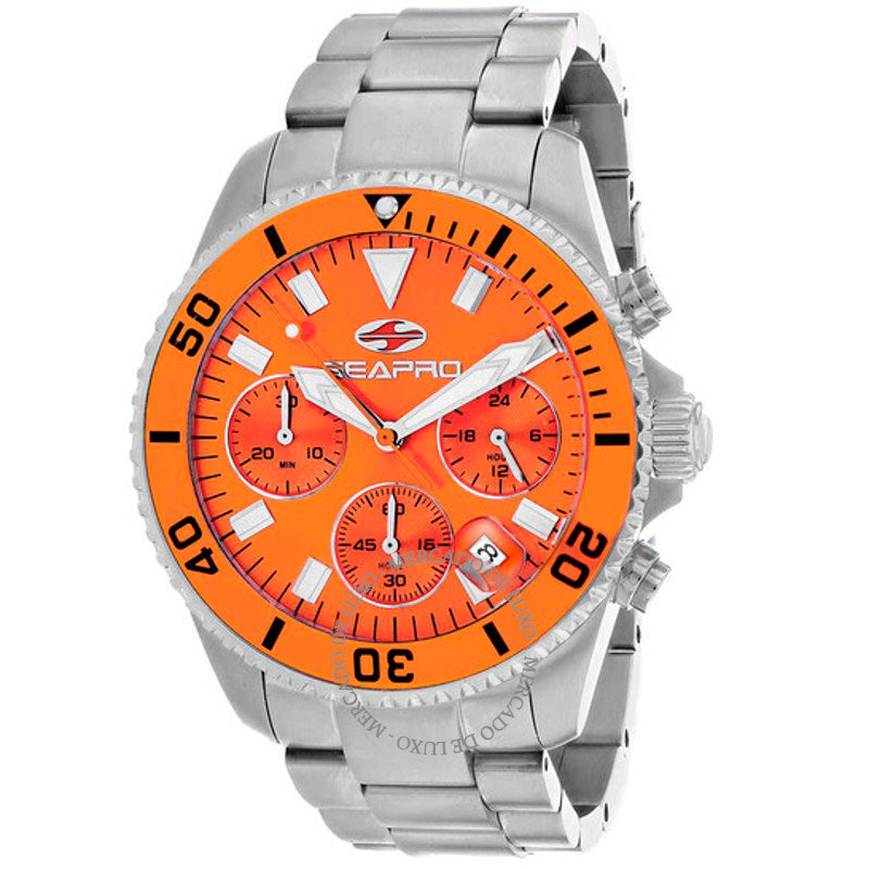 Relógio Scuba 200 Chrono Mostrador Laranja 43 mm - Mercado de Luxo - O Maior E-Commerce de Bens, Produtos e Serviços de Luxo do Brasil.