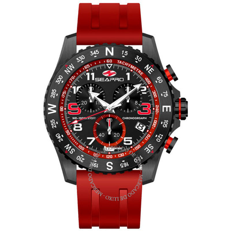 Relógio Mostrador preto galante 44 mm - Mercado de Luxo - O Maior E-Commerce de Bens, Produtos e Serviços de Luxo do Brasil.