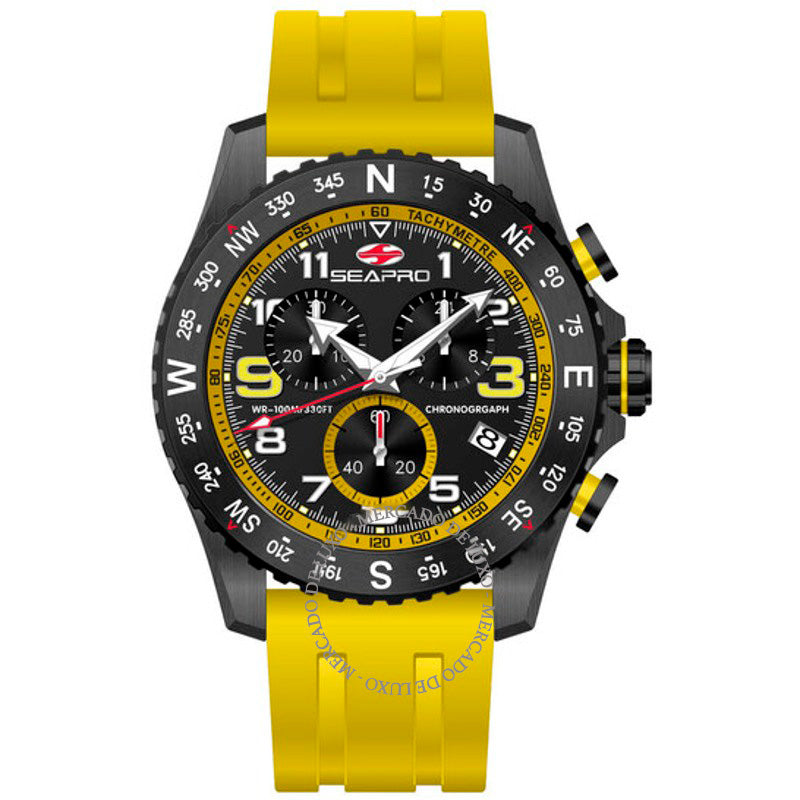 Relógio Mostrador preto galante 44 mm - Mercado de Luxo - O Maior E-Commerce de Bens, Produtos e Serviços de Luxo do Brasil.
