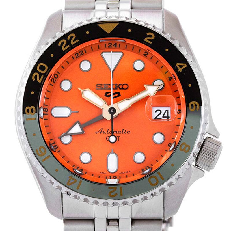 Relógio 5 Sports GMT Automático Mostrador Laranja  - Mercado de Luxo - O Maior E-Commerce de Bens, Produtos e Serviços de Luxo do Brasil.