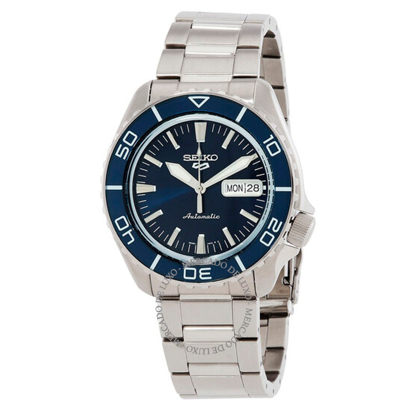 Relógio 5 Sports SKX Automático Mostrador Azul 42 mm - Mercado de Luxo - O Maior E-Commerce de Bens, Produtos e Serviços de Luxo do Brasil.
