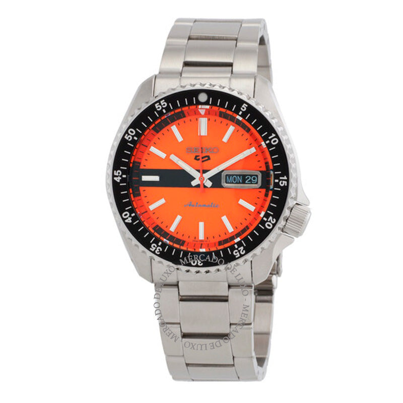 Relógio 5 Esportes Automático Mostrador Laranja 42 mm - Mercado de Luxo - O Maior E-Commerce de Bens, Produtos e Serviços de Luxo do Brasil.