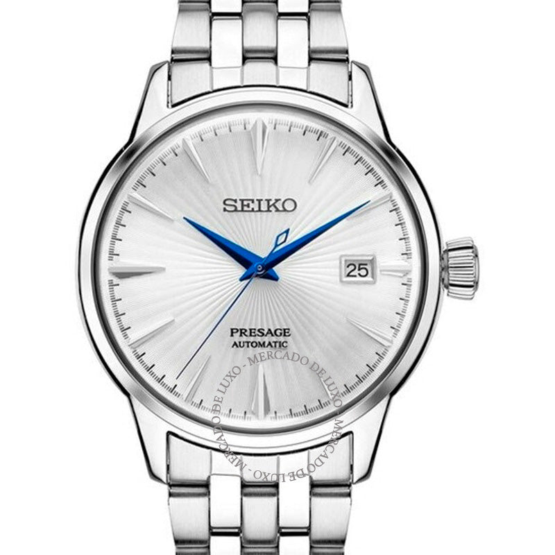 Relógio Presage Automatic Silver Dial 40 mm - Mercado de Luxo - O Maior E-Commerce de Bens, Produtos e Serviços de Luxo do Brasil.