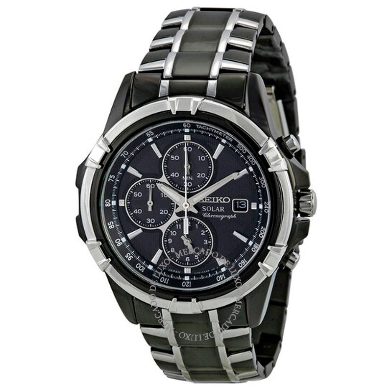 Relógio Cronógrafo Solar Mostrador Preto 44 mm - Mercado de Luxo - O Maior E-Commerce de Bens, Produtos e Serviços de Luxo do Brasil.