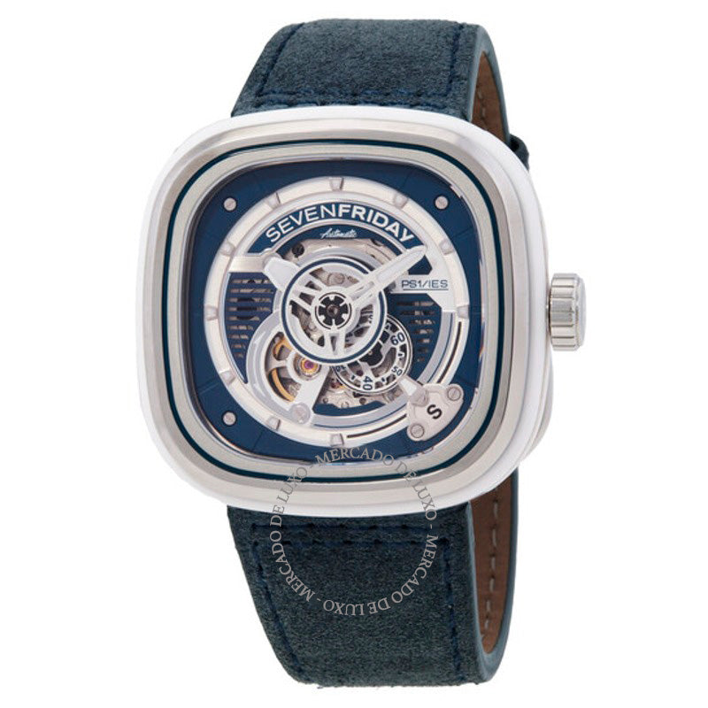 Relógio Seven Friday PS Series Automático Mostrador Azul 47 mm - Mercado de Luxo - O Maior E-Commerce de Bens, Produtos e Serviços de Luxo do Brasil.