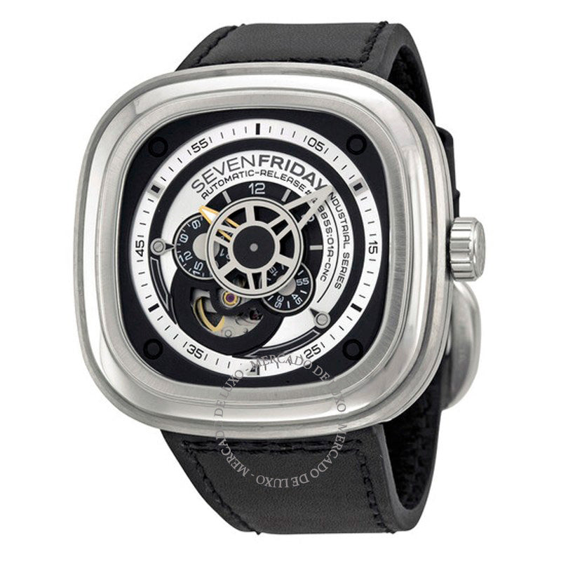 Relógio Industrial Essence Mostrador prateado e preto 47 mm - Mercado de Luxo - O Maior E-Commerce de Bens, Produtos e Serviços de Luxo do Brasil.