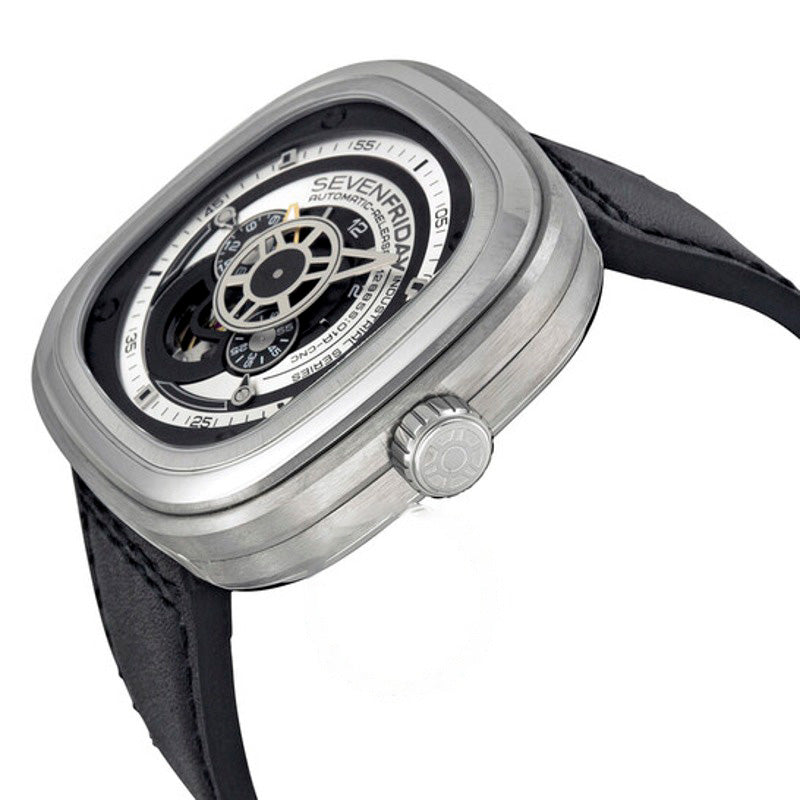Relógio Industrial Essence Mostrador prateado e preto 47 mm - Mercado de Luxo - O Maior E-Commerce de Bens, Produtos e Serviços de Luxo do Brasil.