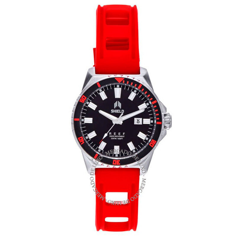 Relógio Mostrador preto Reef 49 mm - Mercado de Luxo - O Maior E-Commerce de Bens, Produtos e Serviços de Luxo do Brasil.