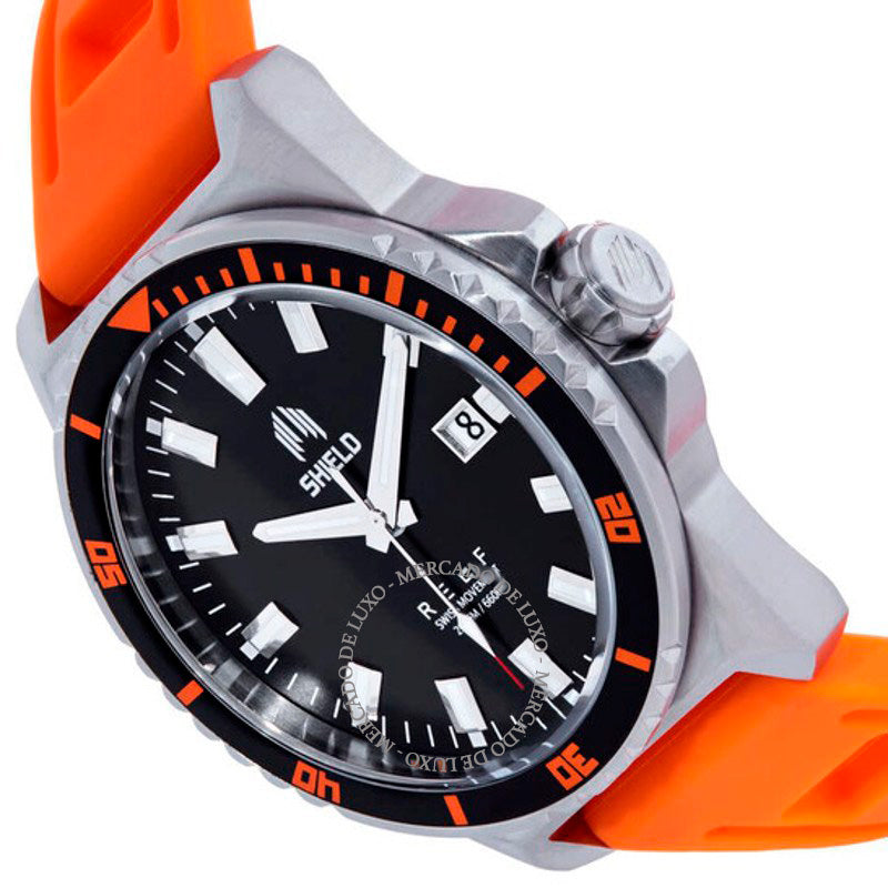 Relógio Mostrador preto Reef 49 mm - Mercado de Luxo - O Maior E-Commerce de Bens, Produtos e Serviços de Luxo do Brasil.
