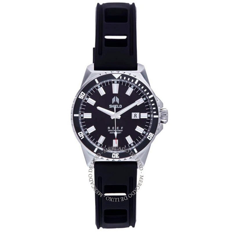 Relógio Mostrador preto Reef 49 mm - Mercado de Luxo - O Maior E-Commerce de Bens, Produtos e Serviços de Luxo do Brasil.