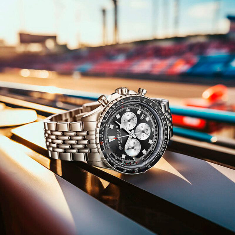Relógio Cronógrafo Monaco Quartzo Mostrador Preto 44 mm - Mercado de Luxo - O Maior E-Commerce de Bens, Produtos e Serviços de Luxo do Brasil.