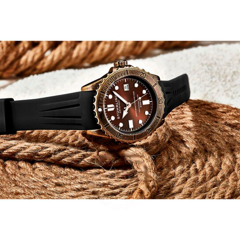 Relógio Aquadiver Automático Mostrador Marrom 44 mm - Mercado de Luxo - O Maior E-Commerce de Bens, Produtos e Serviços de Luxo do Brasil.