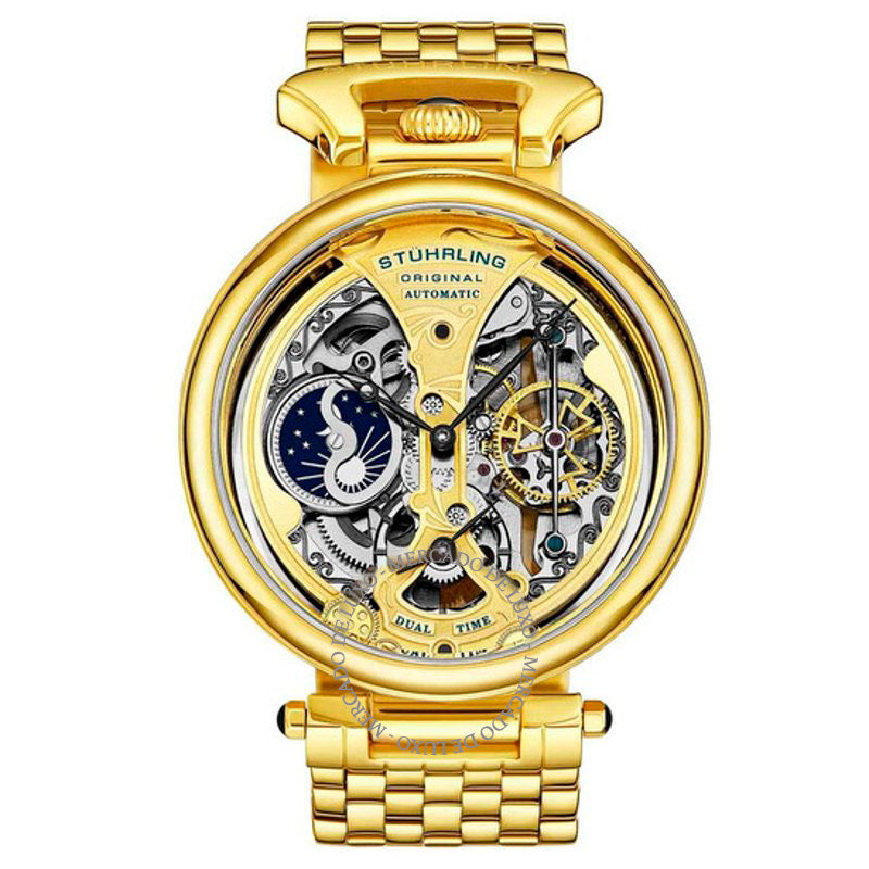 Relógio Mostrador esqueleto dourado Legacy 46 mm - Mercado de Luxo - O Maior E-Commerce de Bens, Produtos e Serviços de Luxo do Brasil.