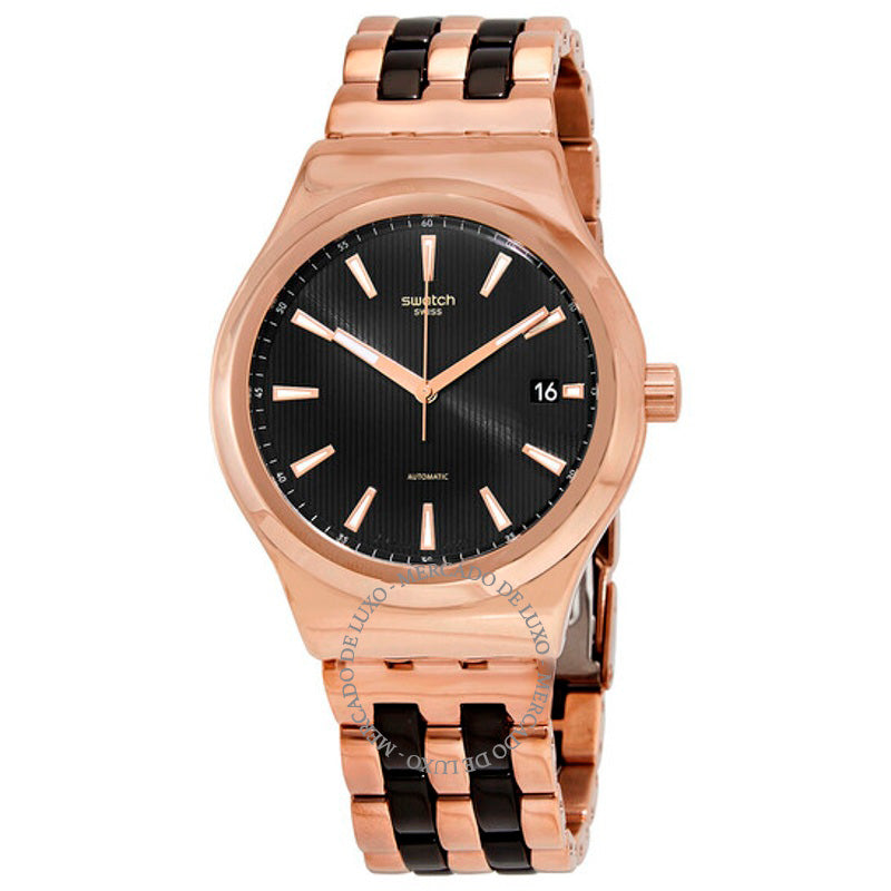 Relógio Sistema Dafne Automático Mostrador Preto 42 mm - Mercado de Luxo - O Maior E-Commerce de Bens, Produtos e Serviços de Luxo do Brasil.