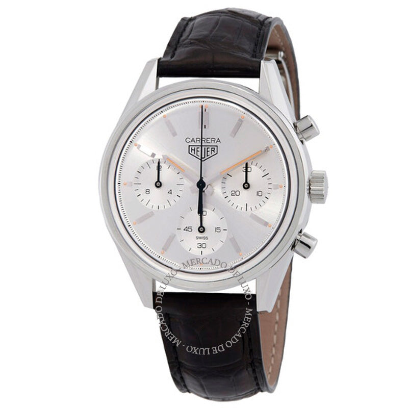 Relógio Carrera 160 anos cronógrafo automático mostrador prateado 39 mm - Mercado de Luxo - O Maior E-Commerce de Bens, Produtos e Serviços de Luxo do Brasil.