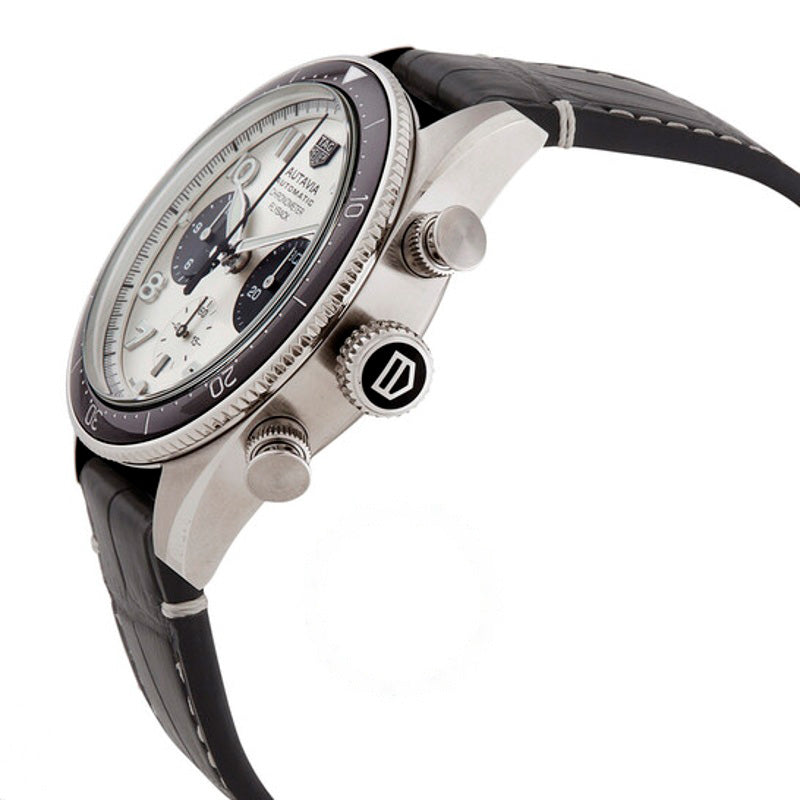 Relógio Autavia Cronômetro Flyback Cronógrafo Automático Mostrador Prateado  - Mercado de Luxo - O Maior E-Commerce de Bens, Produtos e Serviços de Luxo do Brasil.