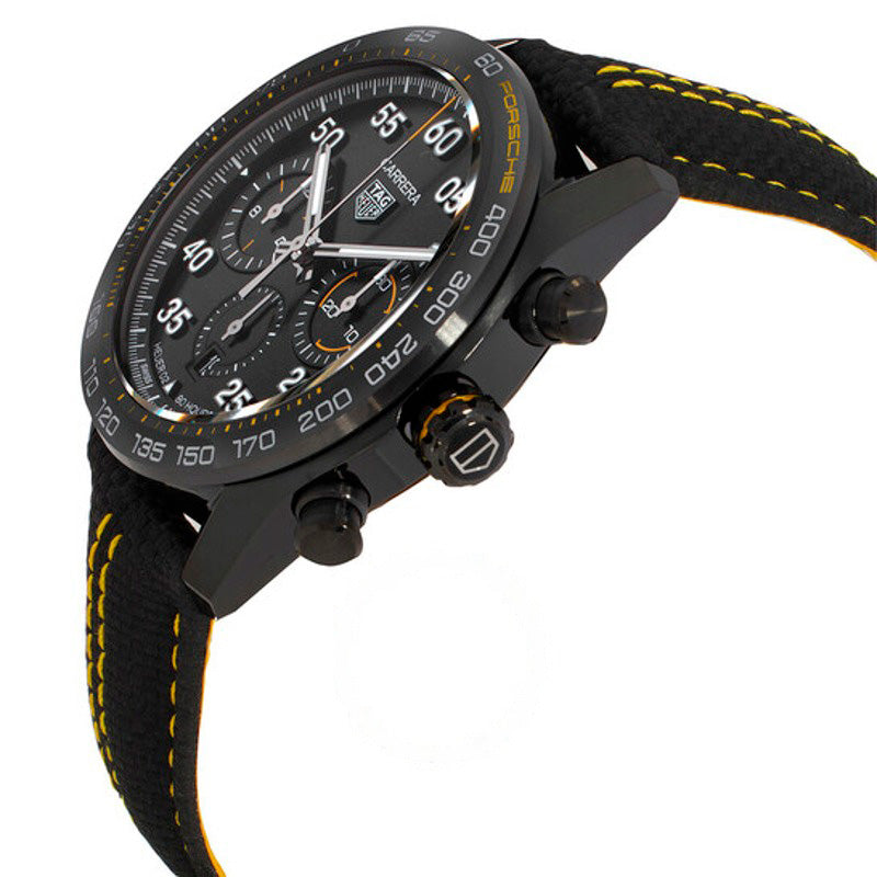 Relógio Carrera X Porsche Cronógrafo Automático Mostrador Preto 44 mm - Mercado de Luxo - O Maior E-Commerce de Bens, Produtos e Serviços de Luxo do Brasil.