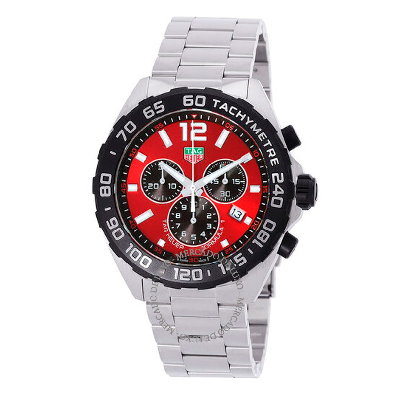 Relógio Cronógrafo Fórmula 1 Vermelho de 43 mm mostrador de quartzo vermelho 43 mm - Mercado de Luxo - O Maior E-Commerce de Bens, Produtos e Serviços de Luxo do Brasil.