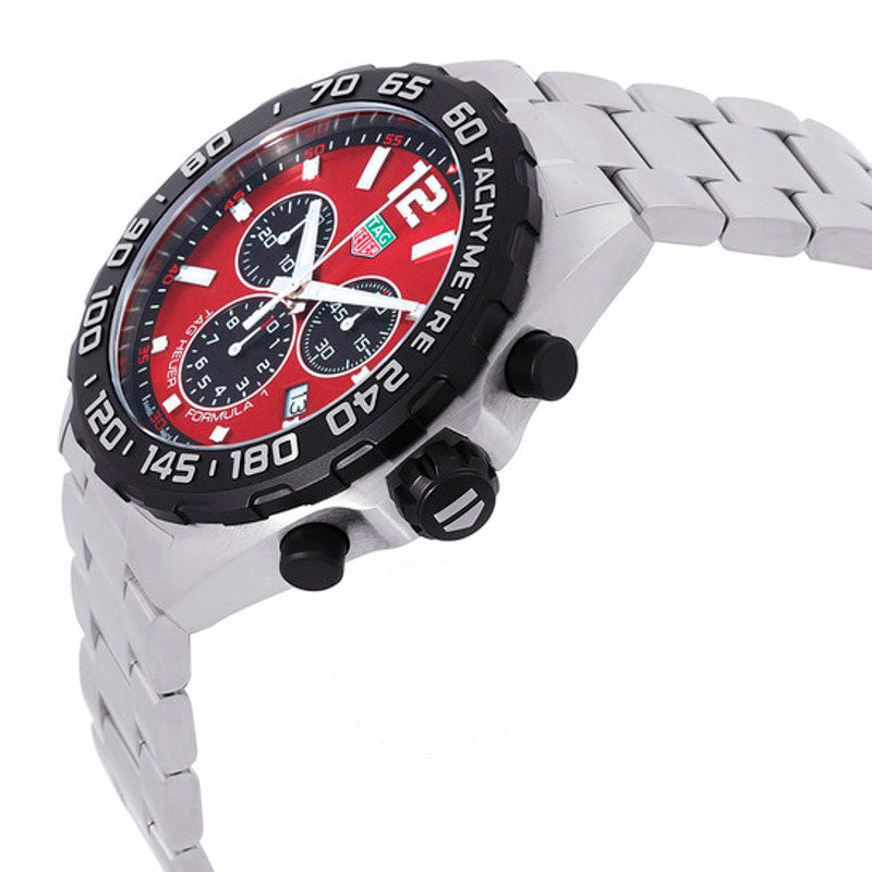 Relógio Cronógrafo Fórmula 1 Vermelho de 43 mm mostrador de quartzo vermelho 43 mm - Mercado de Luxo - O Maior E-Commerce de Bens, Produtos e Serviços de Luxo do Brasil.