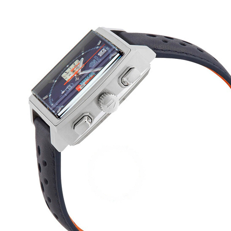 Relógio Monaco X Gulf Cronógrafo Automático Mostrador Azul 39 mm - Mercado de Luxo - O Maior E-Commerce de Bens, Produtos e Serviços de Luxo do Brasil.