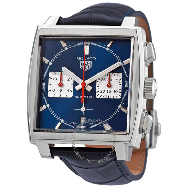 Relógio Monaco Cronógrafo Automático Mostrador Azul Sunray 39 mm - Mercado de Luxo - O Maior E-Commerce de Bens, Produtos e Serviços de Luxo do Brasil.