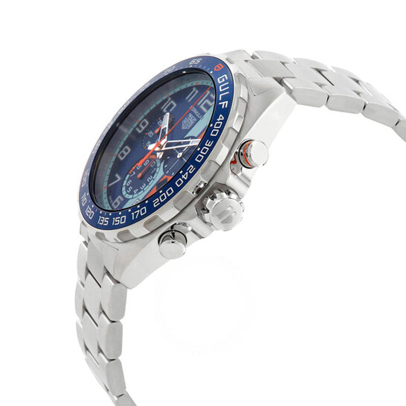 Relógio Fórmula 1 X Gulf Chronograph Quartzo Mostrador Azul 43 mm - Mercado de Luxo - O Maior E-Commerce de Bens, Produtos e Serviços de Luxo do Brasil.