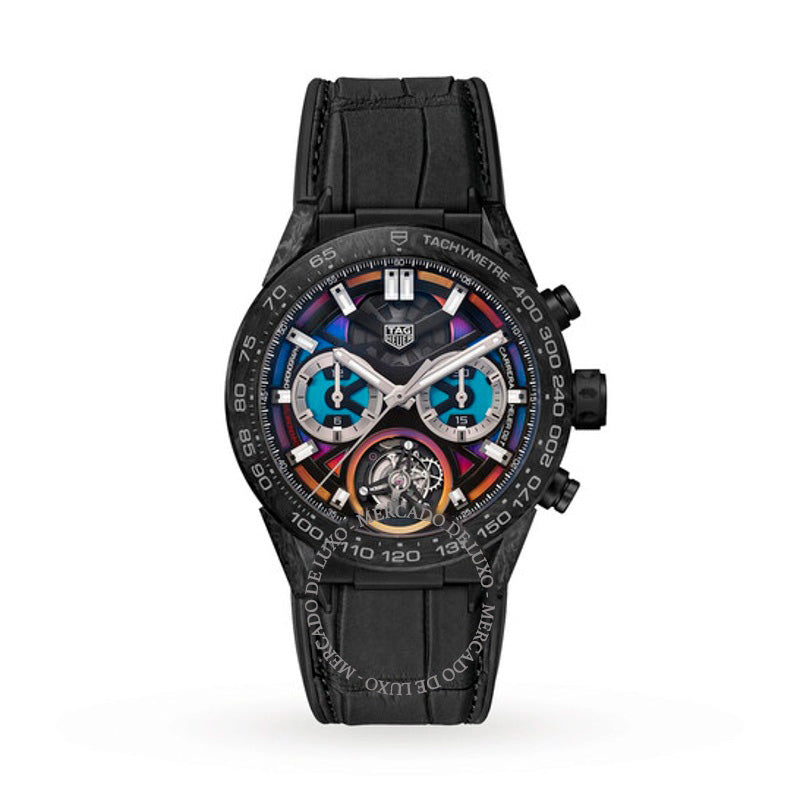 Relógio Carrera Polychrome Chronograph Tourbillon 45 mm - Mercado de Luxo - O Maior E-Commerce de Bens, Produtos e Serviços de Luxo do Brasil.