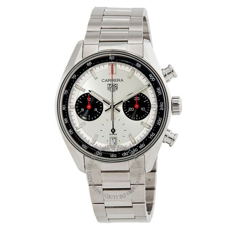 Relógio Carrera Cronógrafo Automático Mostrador Prateado 39 mm - Mercado de Luxo - O Maior E-Commerce de Bens, Produtos e Serviços de Luxo do Brasil.