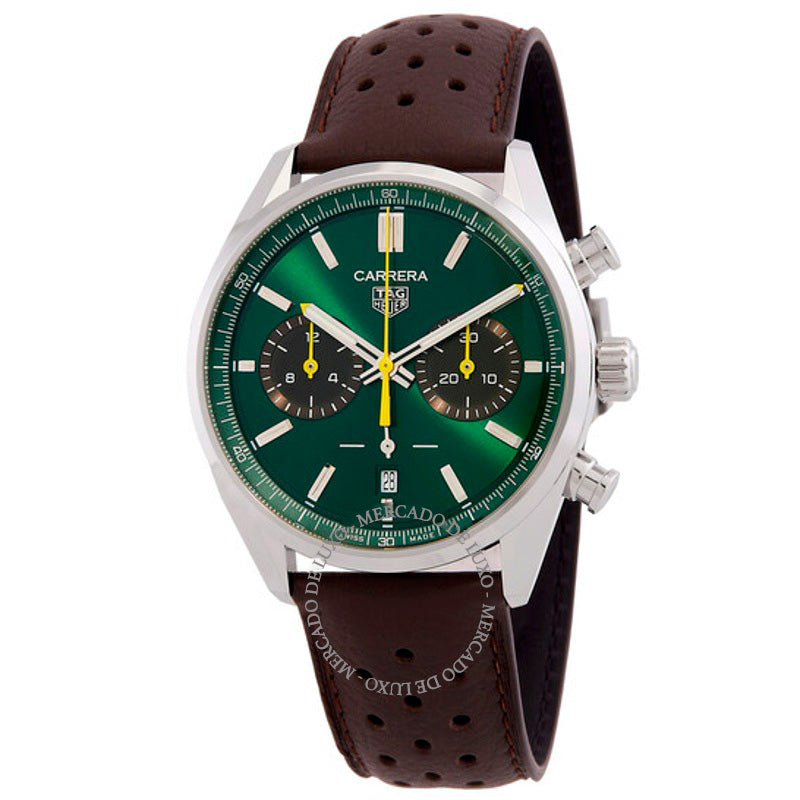 Relógio Carrera Cronógrafo Automático Mostrador Verde 42 mm - Mercado de Luxo - O Maior E-Commerce de Bens, Produtos e Serviços de Luxo do Brasil.