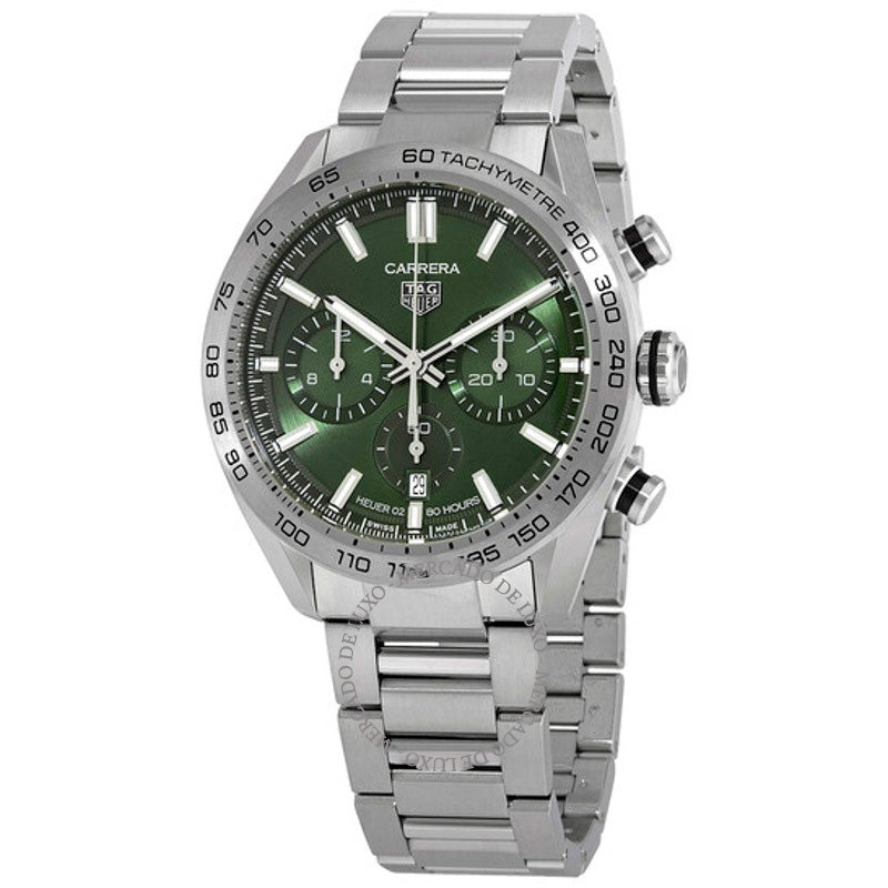 Relógio Carrera Cronógrafo Automático Mostrador Verde 44 mm - Mercado de Luxo - O Maior E-Commerce de Bens, Produtos e Serviços de Luxo do Brasil.