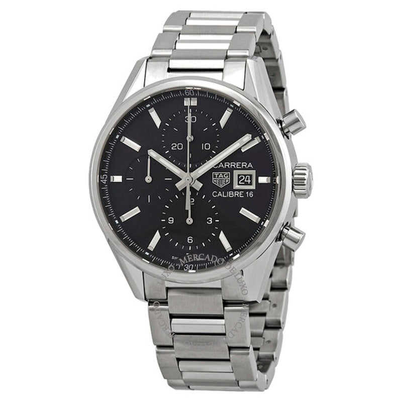 Relógio Carrera Cronógrafo Automático Mostrador Preto 41 mm - Mercado de Luxo - O Maior E-Commerce de Bens, Produtos e Serviços de Luxo do Brasil.