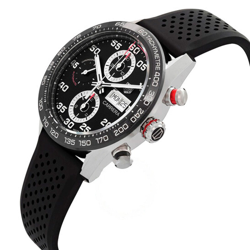 Relógio Carrera Cronógrafo Automático Mostrador Preto 44 mm - Mercado de Luxo - O Maior E-Commerce de Bens, Produtos e Serviços de Luxo do Brasil.