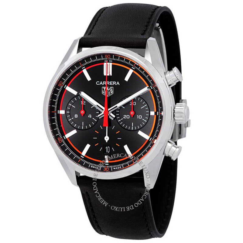 Relógio Carrera Cronógrafo Automático Mostrador Preto 42 mm - Mercado de Luxo - O Maior E-Commerce de Bens, Produtos e Serviços de Luxo do Brasil.