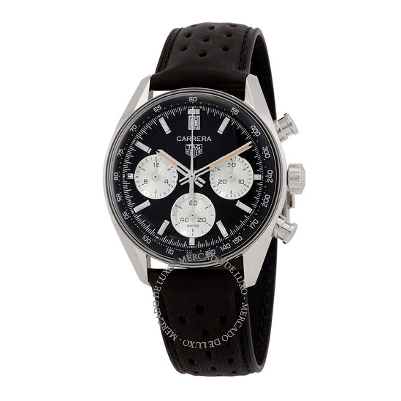 Relógio Carrera Cronógrafo Automático Mostrador Preto 39 mm - Mercado de Luxo - O Maior E-Commerce de Bens, Produtos e Serviços de Luxo do Brasil.