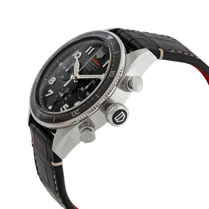 Relógio Autavia Cronógrafo Automático Mostrador Preto 42 mm - Mercado de Luxo - O Maior E-Commerce de Bens, Produtos e Serviços de Luxo do Brasil.