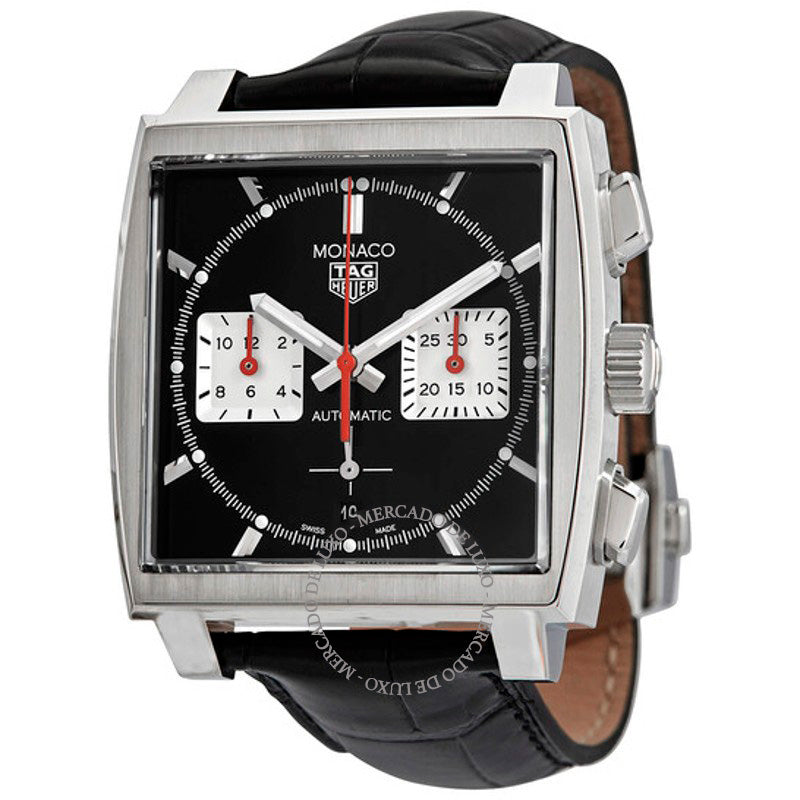 Relógio Monaco Cronógrafo Automático Mostrador Preto 39 mm - Mercado de Luxo - O Maior E-Commerce de Bens, Produtos e Serviços de Luxo do Brasil.
