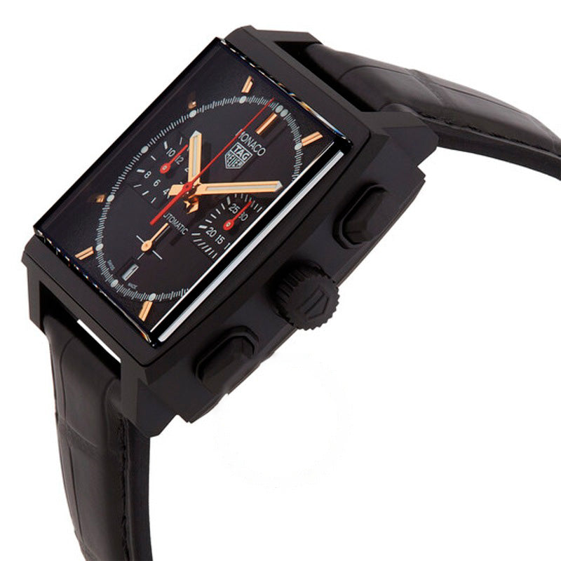 Relógio Monaco Cronógrafo Automático Mostrador Preto 39 mm - Mercado de Luxo - O Maior E-Commerce de Bens, Produtos e Serviços de Luxo do Brasil.