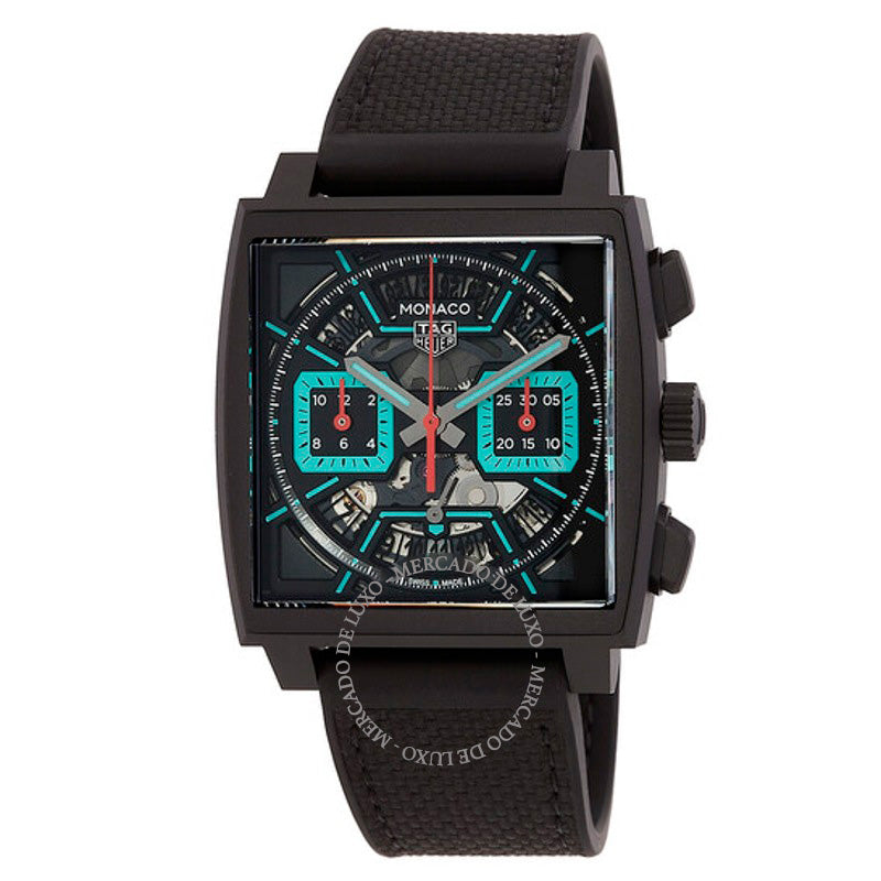 Relógio Monaco Cronógrafo Automático Mostrador Preto 39 mm - Mercado de Luxo - O Maior E-Commerce de Bens, Produtos e Serviços de Luxo do Brasil.