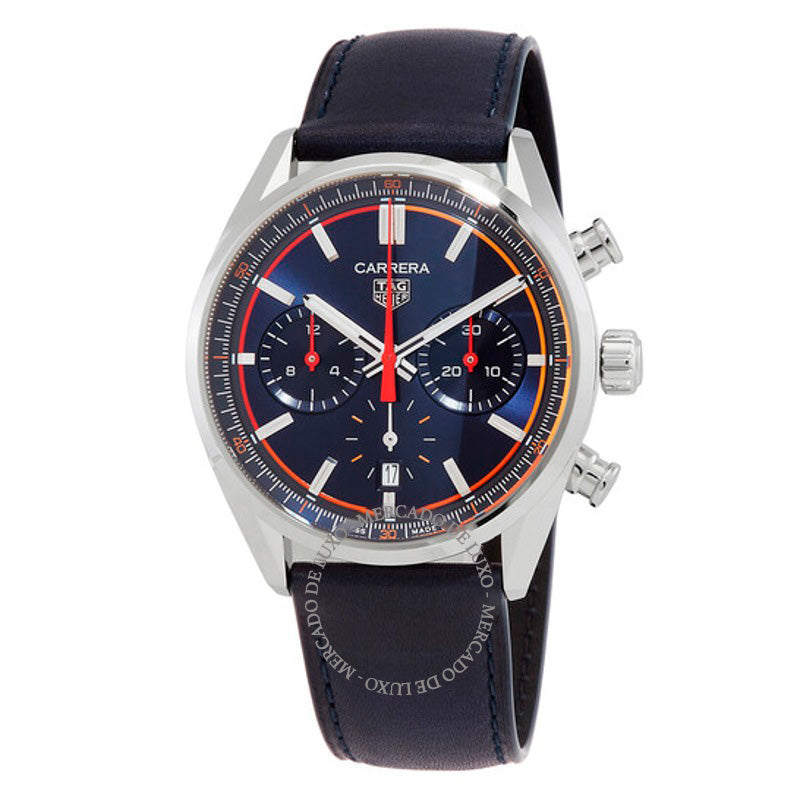 Relógio Carrera Cronógrafo Automático Mostrador Azul 42 mm - Mercado de Luxo - O Maior E-Commerce de Bens, Produtos e Serviços de Luxo do Brasil.
