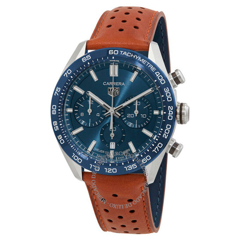 Relógio Carrera Cronógrafo Automático Mostrador Azul 44 mm - Mercado de Luxo - O Maior E-Commerce de Bens, Produtos e Serviços de Luxo do Brasil.