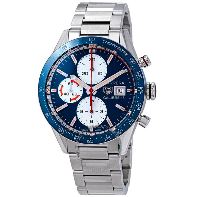 Relógio Carrera Cronógrafo Automático Mostrador Azul 41 mm - Mercado de Luxo - O Maior E-Commerce de Bens, Produtos e Serviços de Luxo do Brasil.
