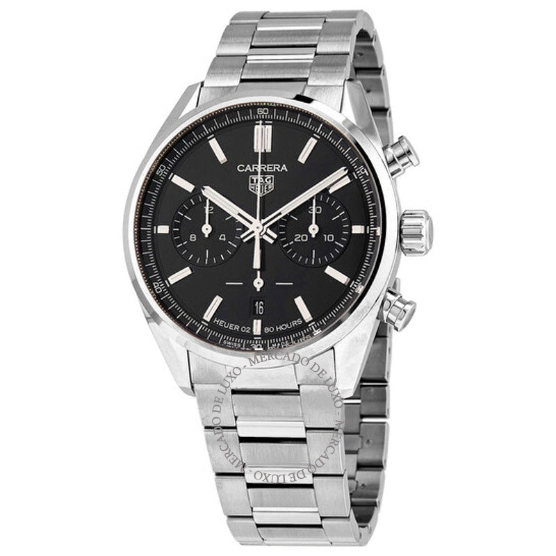 Relógio Cronógrafo Automático Mostrador Preto 42 mm - Mercado de Luxo - O Maior E-Commerce de Bens, Produtos e Serviços de Luxo do Brasil.