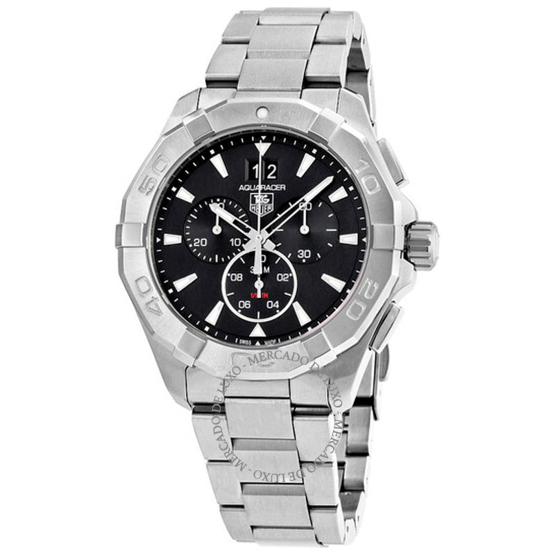 Relógio Aquaracer Cronógrafo Mostrador Preto 43 mm - Mercado de Luxo - O Maior E-Commerce de Bens, Produtos e Serviços de Luxo do Brasil.