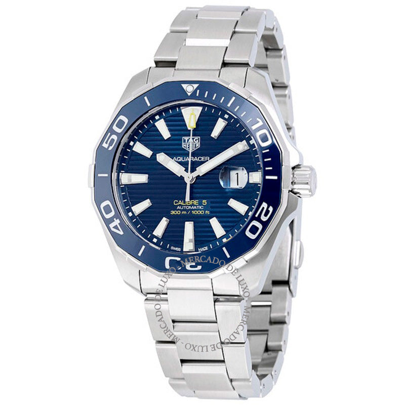 Relógio Aquaracer Automático Mostrador Azul  - Mercado de Luxo - O Maior E-Commerce de Bens, Produtos e Serviços de Luxo do Brasil.