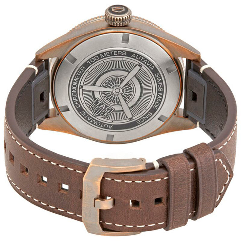 Relógio Autavia Automático Mostrador Marrom 42 mm - Mercado de Luxo - O Maior E-Commerce de Bens, Produtos e Serviços de Luxo do Brasil.