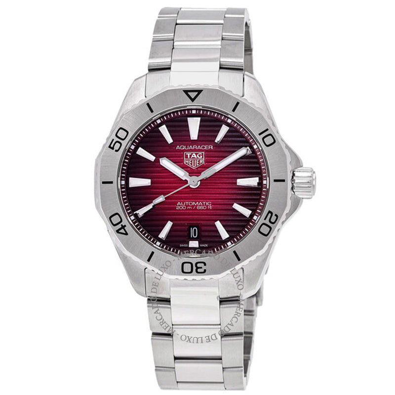 Relógio Aquaracer Automático Mostrador Vermelho  - Mercado de Luxo - O Maior E-Commerce de Bens, Produtos e Serviços de Luxo do Brasil.