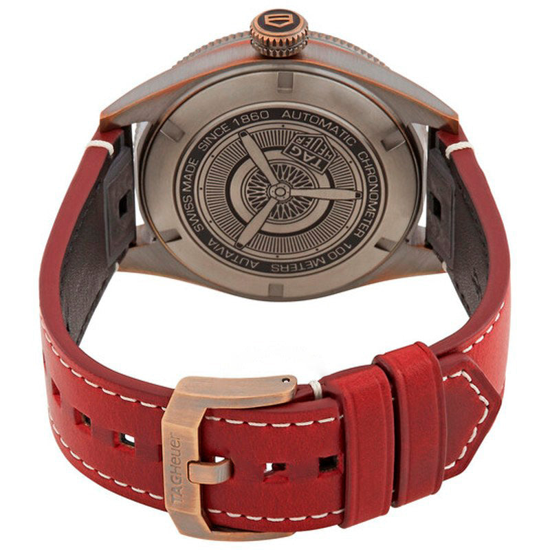 Relógio Autavia Automático Mostrador Vermelho 42 mm - Mercado de Luxo - O Maior E-Commerce de Bens, Produtos e Serviços de Luxo do Brasil.