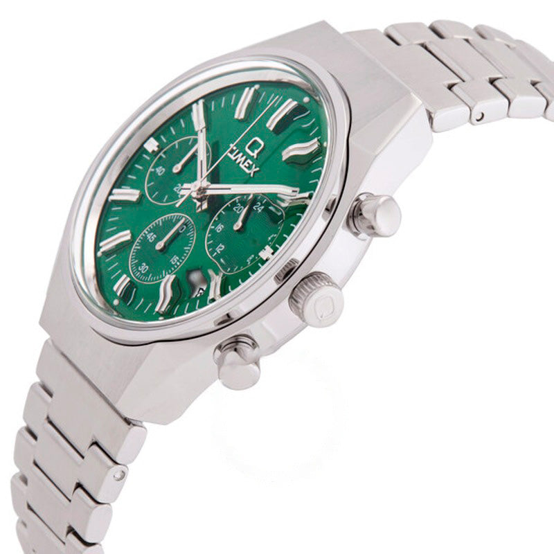 Relógio Q Falcon Eye Chronograph Quartzo Mostrador Verde 40 mm - Mercado de Luxo - O Maior E-Commerce de Bens, Produtos e Serviços de Luxo do Brasil.