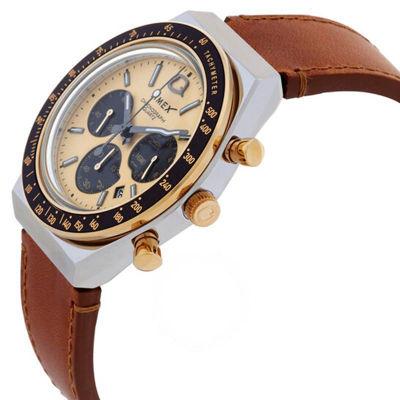 Relógio Q Timex Cronógrafo Quartzo Mostrador Dourado 40 mm - Mercado de Luxo - O Maior E-Commerce de Bens, Produtos e Serviços de Luxo do Brasil.