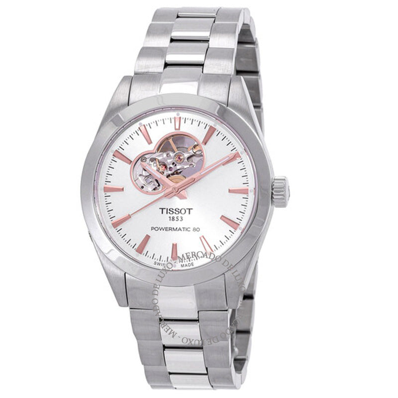 Relógio Gentleman Powermatic 80 Open Heart Automático Mostrador Prateado 40 mm - Mercado de Luxo - O Maior E-Commerce de Bens, Produtos e Serviços de Luxo do Brasil.